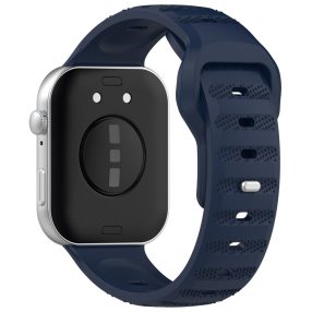   RMPACK Huawei Watch Fit 3 Szilikon Óraszíj Pótszíj Dots Design Sötétkék