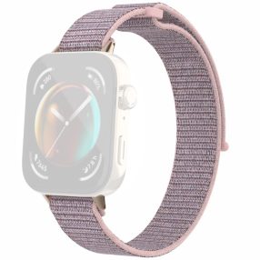   RMPACK Huawei Watch Fit 3 Szíj Szövet Óraszíj - Pótszíj Magic Tape Style Rózsaszín