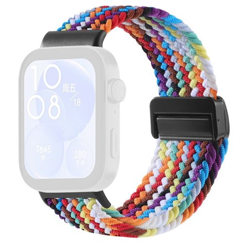 RMPACK Huawei Watch Fit 4 Óraszíj Pótszíj Watch Fit 4 Pro Szíj Szövet Fonott - Mágneses Csat MultiColor
