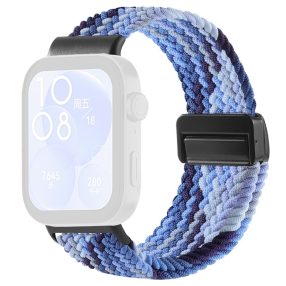   RMPACK Huawei Watch Fit 4 Óraszíj Pótszíj Watch Fit 4 Pro Szíj Szövet Fonott - Mágneses Csat Sötétkék