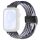 RMPACK Huawei Watch Fit 4 Óraszíj Pótszíj Watch Fit 4 Pro Szíj Szövet Fonott - Mágneses Csat Fekete-KávéBarna