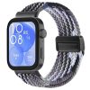 RMPACK Huawei Watch Fit 4 Óraszíj Pótszíj Watch Fit 4 Pro Szíj Szövet Fonott - Mágneses Csat Fekete-KávéBarna
