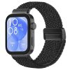 RMPACK Huawei Watch Fit 4 Óraszíj Pótszíj Watch Fit 4 Pro Szíj Szövet Fonott - Mágneses Csat Fekete
