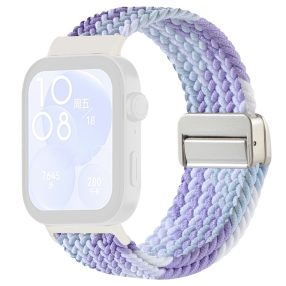   RMPACK Huawei Watch Fit 4 Óraszíj Pótszíj Watch Fit 4 Pro Szíj Szövet Fonott - Mágneses Csat Lila