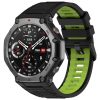 RMPACK Amazit T-Rex 3 Óraszíj Pótszíj Dual Color Style Szilikon Szíj Fekete-Zöld