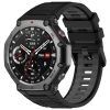RMPACK Amazit T-Rex 3 Óraszíj Pótszíj Dual Color Style Szilikon Szíj Fekete-Szürke