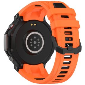   RMPACK Amazit T-Rex 3 Óraszíj Pótszíj Dual Color Style Szilikon Szíj Narancssárga-Fekete