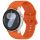 RMPACK Samsung Galaxy Watch 7 40mm 44mm Óraszíj Pótszíj - Sport Wave Style - Szilikon Szíj Narancssárga