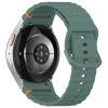 RMPACK Samsung Galaxy Watch 7 40mm 44mm Óraszíj Pótszíj - Sport Wave Style - Szilikon Szíj OlivaZöld