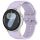 RMPACK Samsung Galaxy Watch 7 40mm 44mm Óraszíj Pótszíj - Sport Wave Style - Szilikon Szíj Lila