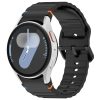 RMPACK Samsung Galaxy Watch 7 40mm 44mm Óraszíj Pótszíj - Sport Wave Style - Szilikon Szíj Fekete