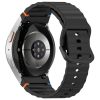 RMPACK Samsung Galaxy Watch 7 40mm 44mm Óraszíj Pótszíj - Sport Wave Style - Szilikon Szíj Fekete