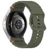 RMPACK Samsung Galaxy Watch 7 40mm 44mm Óraszíj Pótszíj - Sport Wave Style - Szilikon Szíj KatonaZöld