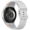 RMPACK Samsung Galaxy Watch 7 40mm 44mm Óraszíj Pótszíj - Sport Wave Style - Szilikon Szíj VilágosSzürke