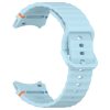 RMPACK Samsung Galaxy Watch 7 40mm 44mm Óraszíj Pótszíj - Sport Wave Style - Szilikon Szíj VilágosKék