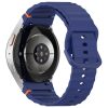 RMPACK Samsung Galaxy Watch 7 40mm 44mm Óraszíj Pótszíj - Sport Wave Style - Szilikon Szíj Sötétkék