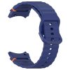RMPACK Samsung Galaxy Watch 7 40mm 44mm Óraszíj Pótszíj - Sport Wave Style - Szilikon Szíj Sötétkék