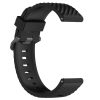 RMPACK Samsung Galaxy Watch 7 44mm 40mm Óraszíj Szilikon Pótszíj - Carbon Life Style Fekete