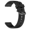RMPACK Samsung Galaxy Watch 7 44mm 40mm Óraszíj Szilikon Pótszíj - Carbon Life Style Fekete