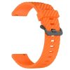 RMPACK Samsung Galaxy Watch 7 44mm 40mm Óraszíj Szilikon Pótszíj - Carbon Life Style Narancssárga