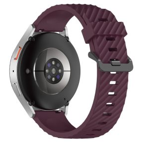   RMPACK Samsung Galaxy Watch 7 44mm 40mm Óraszíj Szilikon Pótszíj - Carbon Life Style Bordó