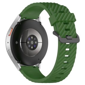   RMPACK Samsung Galaxy Watch 7 44mm 40mm Óraszíj Szilikon Pótszíj - Carbon Life Style KatonaZöld