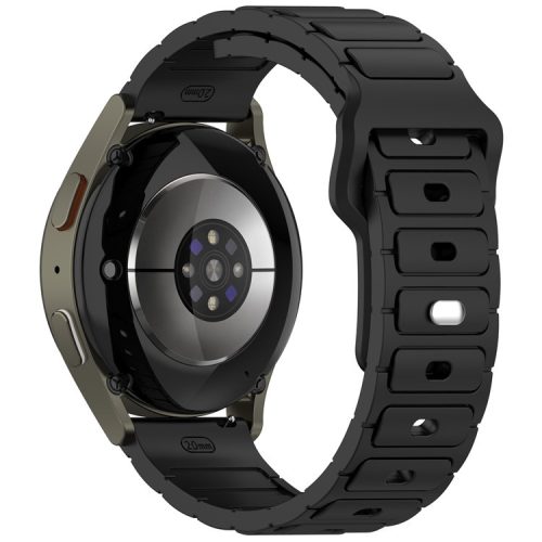 RMPACK Samsung Galaxy Watch 7 44mm 40mm Szilikon Pótszíj - Business Edition Fekete