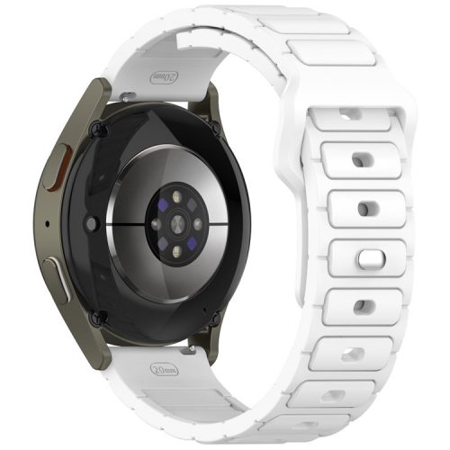 RMPACK Samsung Galaxy Watch 7 44mm 40mm Szilikon Pótszíj - Business Edition Fehér