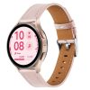 RMPACK Samsung Galaxy Watch 7 44mm 40mm Bőrszíj Prémium Pótszíj Óraszíj Cow Style Rózsaszín