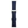 RMPACK Samsung Galaxy Watch 7 44mm 40mm Szíj - Bőrszíj Nappa Strap Pótszíj Óraszíj Sötétkék