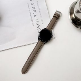   RMPACK Samsung Galaxy Watch 7 44mm 40mm Szíj - Bőrszíj Nappa Strap Pótszíj Óraszíj Barna