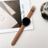 RMPACK Samsung Galaxy Watch 7 44mm 40mm Szíj - Bőrszíj Nappa Strap Pótszíj Óraszíj VilágosBarna