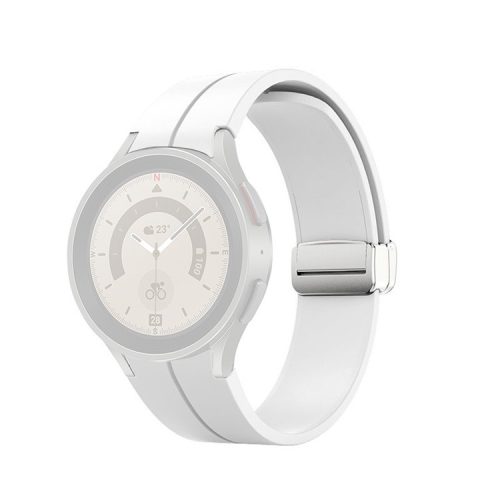 RMPACK Samsung Galaxy Watch 7 44mm 40mm Szilikon Sport Szíj Szilikon Fehér