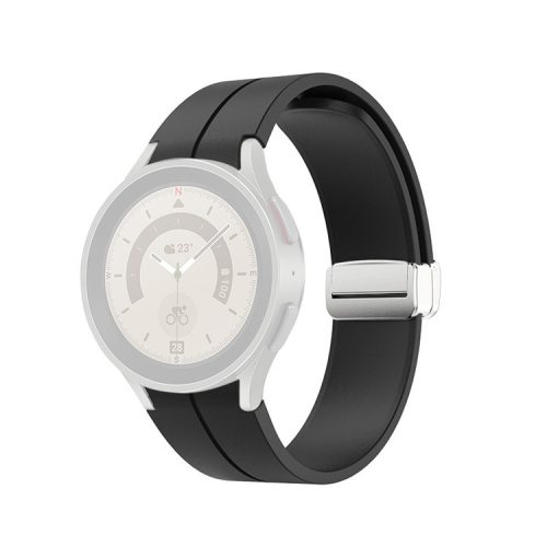 RMPACK Samsung Galaxy Watch 7 44mm 40mm Szilikon Sport Szíj Szilikon Fekete