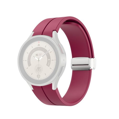 RMPACK Samsung Galaxy Watch 7 44mm 40mm Szilikon Sport Szíj Szilikon Bordó