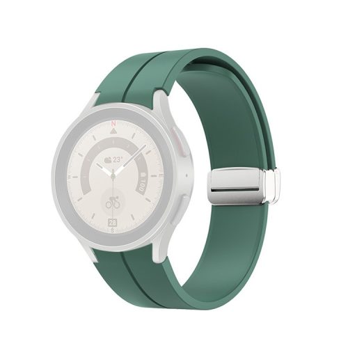 RMPACK Samsung Galaxy Watch 7 44mm 40mm Szilikon Sport Szíj Szilikon SötétZöld