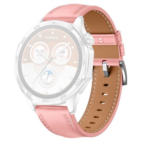 RMPACK Huawei Watch GT 5 46mm Bőrszíj Pótszíj Elegant Style Rózsaszín