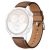 RMPACK Huawei Watch GT 5 46mm Bőrszíj Pótszíj Elegant Style Barna