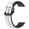 RMPACK Huawei Watch GT 5 46mm Pótszíj Óraszíj Szilikon DUAL Color Style Fehér-Fekete