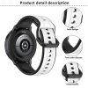 RMPACK Huawei Watch GT 5 46mm Pótszíj Óraszíj Szilikon DUAL Color Style Fehér-Fekete