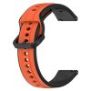 RMPACK Huawei Watch GT 5 46mm Pótszíj Óraszíj Szilikon DUAL Color Style Narancssárga+Fekete
