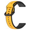 RMPACK Huawei Watch GT 5 46mm Pótszíj Óraszíj Szilikon DUAL Color Style Sárga-Fekete