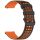 RMPACK Huawei Watch GT 5 46mm Szilikon Óraszíj Hole Style Minimal Pótszíj Fekete-Narancssárga