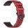 RMPACK Huawei Watch GT 5 46mm Szilikon Óraszíj Hole Style Minimal Pótszíj Piros-Fekete