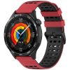 RMPACK Huawei Watch GT 5 46mm Szilikon Óraszíj Hole Style Minimal Pótszíj Piros-Fekete