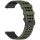 RMPACK Huawei Watch GT 5 46mm Szilikon Óraszíj Hole Style Minimal Pótszíj KatonaZöld-Fekete