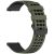 RMPACK Huawei Watch GT 5 46mm Szilikon Óraszíj Hole Style Minimal Pótszíj KatonaZöld-Fekete