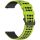 RMPACK Huawei Watch GT 5 46mm Szilikon Óraszíj Hole Style Minimal Pótszíj Lime-Fekete