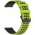 RMPACK Huawei Watch GT 5 46mm Szilikon Óraszíj Hole Style Minimal Pótszíj Lime-Fekete