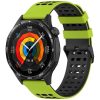 RMPACK Huawei Watch GT 5 46mm Szilikon Óraszíj Hole Style Minimal Pótszíj Lime-Fekete